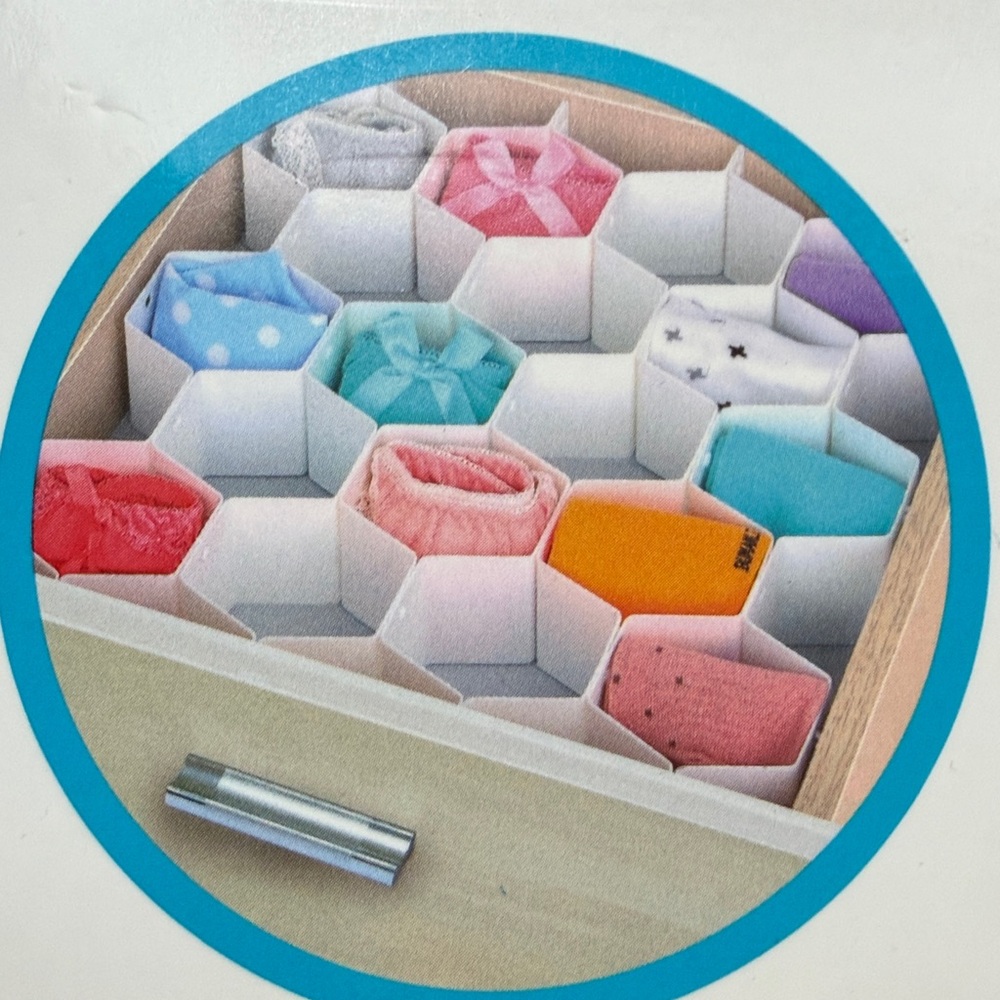 NEW Honeycomb Drawer Organizer set of 8, Divider Crafts Socks,  Modular Storage
